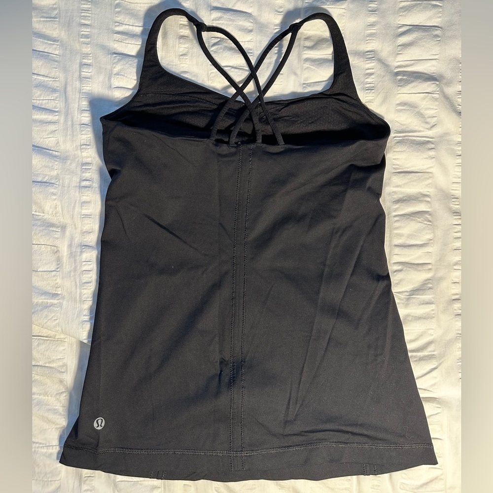 Lululemon Black Strappy Tank